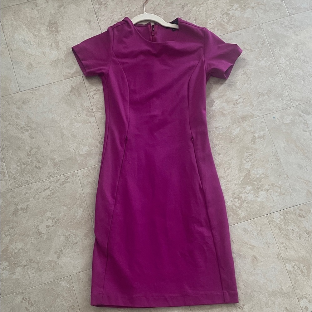 ❤️Sale 4/$20 Made in 🇨🇦 Sophia Grace Cecilia short sleeve dress, magenta, XS